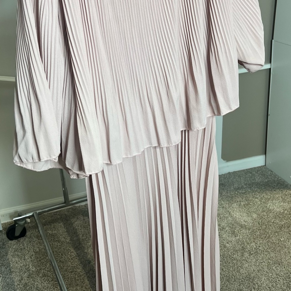 SHEIN Blush Pleated Dress